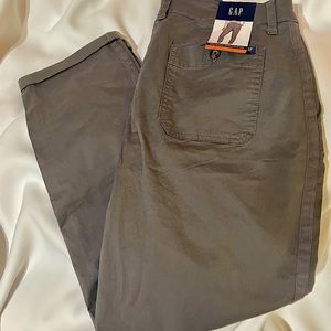 NWT Gap Relaxed Girlfriend Pants size 12 - gray